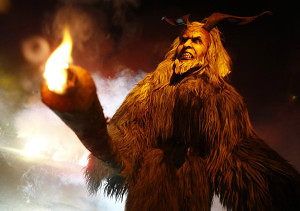 Krampus - Perchten festival in the western Austrian village of Heitwerwang, November 23, 2012