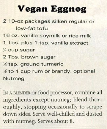 Vegan Egg Nog Recipe from http://www.antiquerecipes.net/vegan-tofu-brandied-eggnog-recipe/